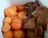 Hình bước làm 1 của món Phở xào lòng gà trứng non