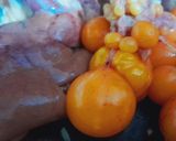 Hình bước làm 1 của món Lòng gà trứng non xào hành tây