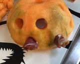 Une image de l'étape 4 de Melon « spoutnik » au jambon cru et basilic cœur crémeux de burrata.