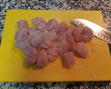 Foto del paso 1 de la receta: Pechuga de pollo al curry con verduras