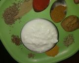 A picture of step 3 of Kashmiri dum aloo.