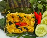 Foto langkah ke 7 dari resep Nasi Bakar Ayam Suwir Kemangi.