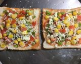 A picture of step 3 of Vegetable Toast.