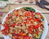 Foto langkah ke 5 dari resep Oseng tongkol mercon.