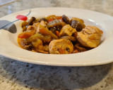 Foto del paso 5 de la receta: Guiso de solomillo de pavo con champiñones y pimientos