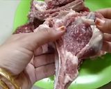 A picture of step 1 of Mutton chaap fry.