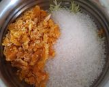 A picture of step 1 of Raw mango chunda instant.