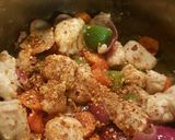 A picture of step 5 of Black pepper chicken Curry with rice 😍.
