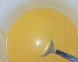 A picture of step 2 of Caramel Custard.