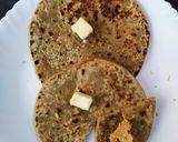 A picture of step 7 of Kaju mashoor namkeen paratha.