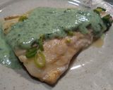 Foto del paso 6 de la receta: Lubina con salsa de espinacas