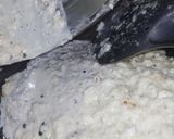 A picture of step 3 of Kaju Burfi.