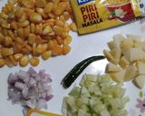 A picture of step 2 of Corn Chaat.