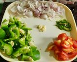 A picture of step 1 of Chilli chicken.