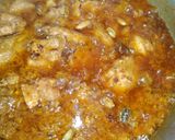 A picture of step 6 of Badami chicken qorma.