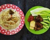 Foto langkah ke 9 dari resep Nasi liwet rice cooker dan ayam bakar teflon mantapp.