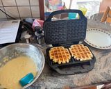 Φωτογραφία βήματος 6 της συνταγής Βάφλες (waffles) με cinnamon roll topping