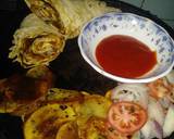 Tawa aloo chapati roll recipe step 11 photo