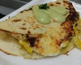 Foto del paso 13 de la receta: Quesadillas🧀de pollo🍗y vegetales🥙en salsa🌮de cilantro🌿🧀🌯