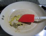 A picture of step 2 of Methi matar Malai.