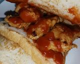 รูปขั้นตอนการทำที่ 8 ของ แซนวิชปังปิ้งไก่ทอด (Toasted Fried Chicken Sandwich)