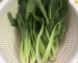 Hình bước làm 1 của món Cải thìa sốt dầu hào