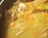 A picture of step 3 of Chicken soup (with bones).