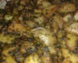 A picture of step 4 of Methi Aloo,Raita and chapati.