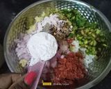A picture of step 2 of Leftover Rice Cutlet / patties.