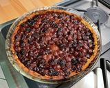 Une image de l'étape 10 de Tarte aux cerises, miel et pistaches.