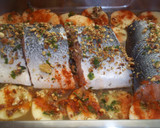 Foto del paso 8 de la receta: Salmón entero con almendras y patatas