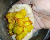 A picture of step 6 of Irish potato pot.
