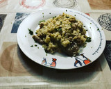 Foto del paso 5 de la receta: Risotto de setas con lomo de dos colores