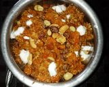A picture of step 5 of Gazar Halwa.
