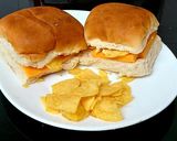 A picture of step 4 of My Chedder Cheese Cob with cheese+Onion Crisp and Soft cheese🤗.