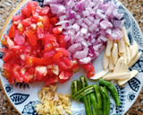A picture of step 1 of Rajma Chawal.