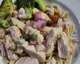 Foto langkah ke 6 dari resep Fetucini Aglio Olio sambal matah.