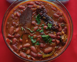 A picture of step 3 of Rajma Chawal.