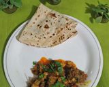 A picture of step 8 of Gobi gosht.