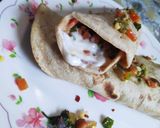A picture of step 5 of Sprouts wrap.