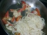 Angel Hair dengan minyak zaitun
