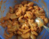 A picture of step 1 of Prawns pulao.