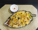A picture of step 7 of Leftovers chikkar chanay biryani.