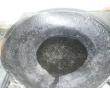 A picture of step 2 of Khagina/anda piyaz(Eeno dongri).