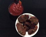 A picture of step 6 of Beetroot cutlets.