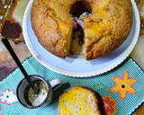 Foto del paso 7 de la receta: Budín marmolado de mandarina y banana💜