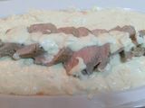 Solomillo de cerdo con salsa de queso