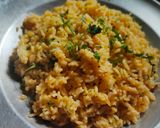 A picture of step 5 of Masala rice.