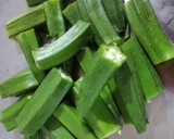 பிந்தி மசாலா(Bindi masala recipe in tamil) ரெசிபி ஸ்டேப் 1 புகைப்படம்