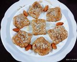 A picture of step 4 of Healthy tasty Til gud peanut dry fruits Burfi.